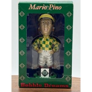Mario Pino Bobblehead Colonial Downs Bobble Dreams Jockey Horse Racing